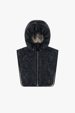 Elements Quilt Zip Hood - Black / Dove Grey