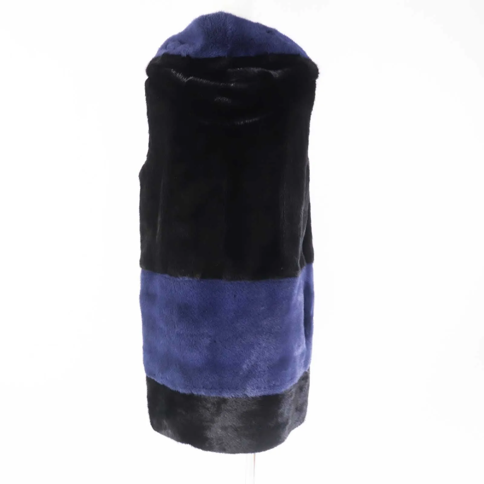 Fendi Mink Lamb Leather Reversible Hooded Vest