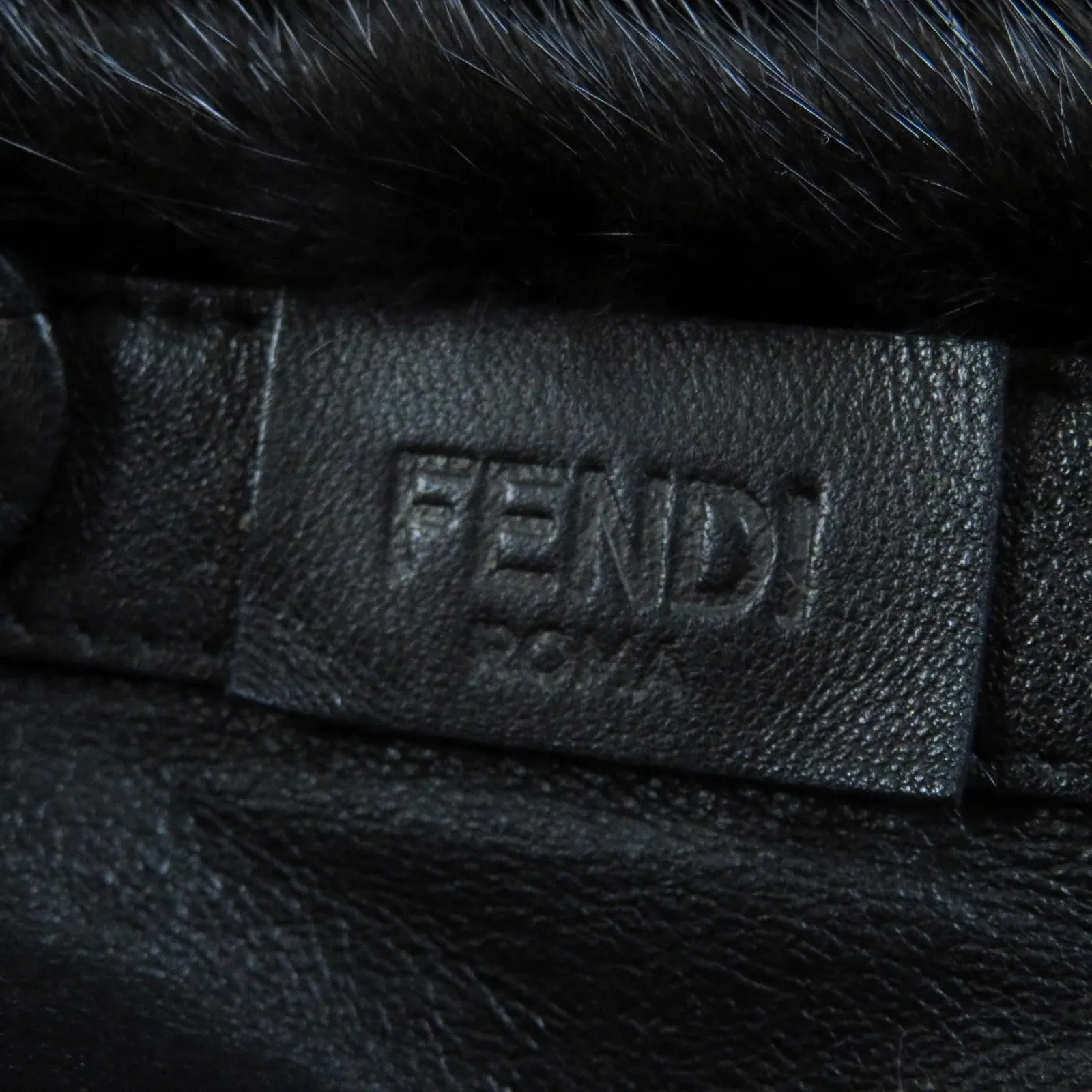Fendi Mink Lamb Leather Reversible Hooded Vest
