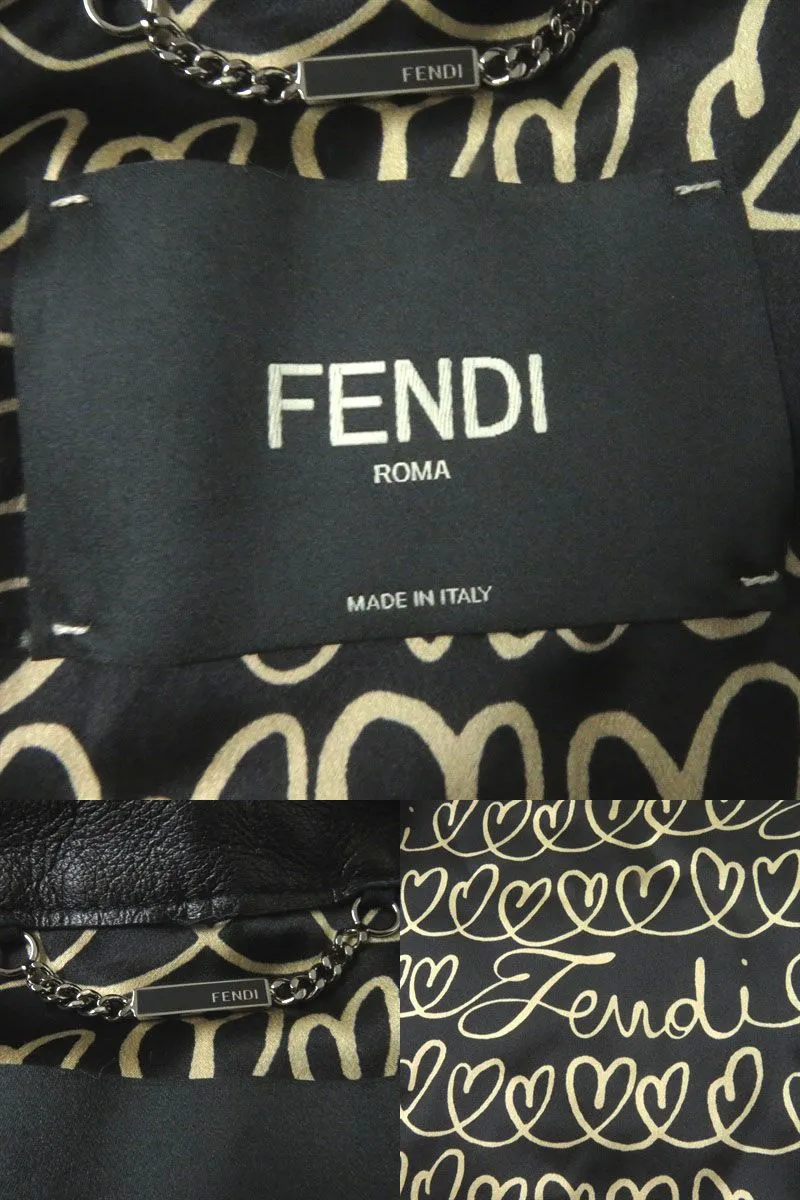 Fendi Mink Short Coat Jacket Brown