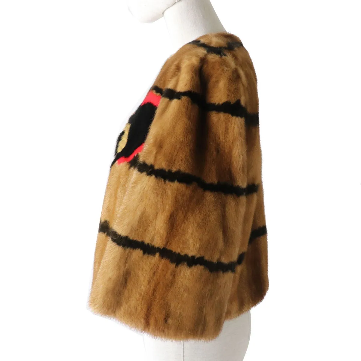 Fendi Mink Short Coat Jacket Brown