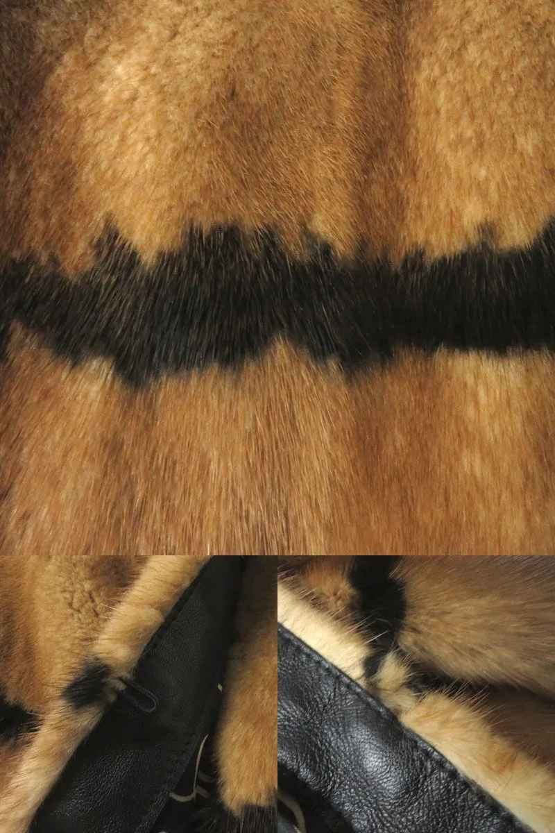 Fendi Mink Short Coat Jacket Brown