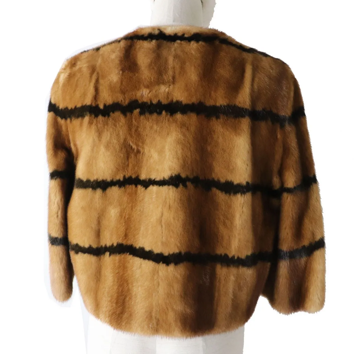 Fendi Mink Short Coat Jacket Brown
