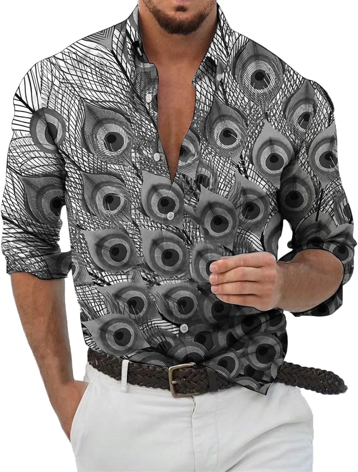 LCMTWX Long Sleeve Tops Shirts 2024 Solid Color Pocket Single Breasted Shirt Cotton and Shirt Short Sleeve Sweatshirts Mens