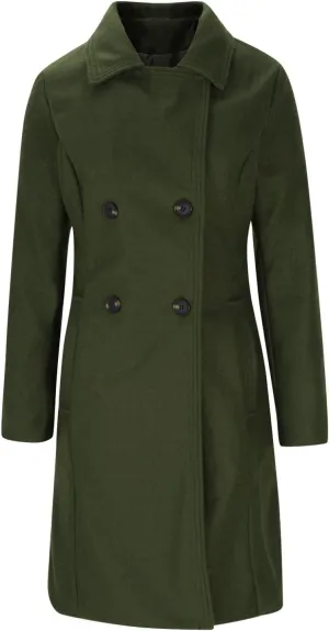 Lmdudan Women's Double Breasted Pea Coat Long Winter Trench Coat Classic Lapel Long Sleeve Jackets Outerwear with Pockets
