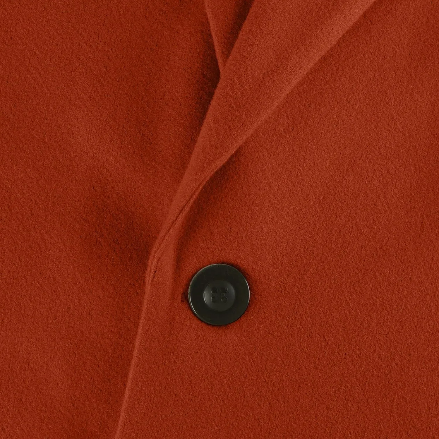 Womens Pea Coats Lapel Neck Button 3/4 Sleeve Coats Winter Double Breasted Wool Coats with Pockets